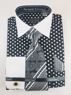 Avanti Uomo Polka Dot Dress shirt