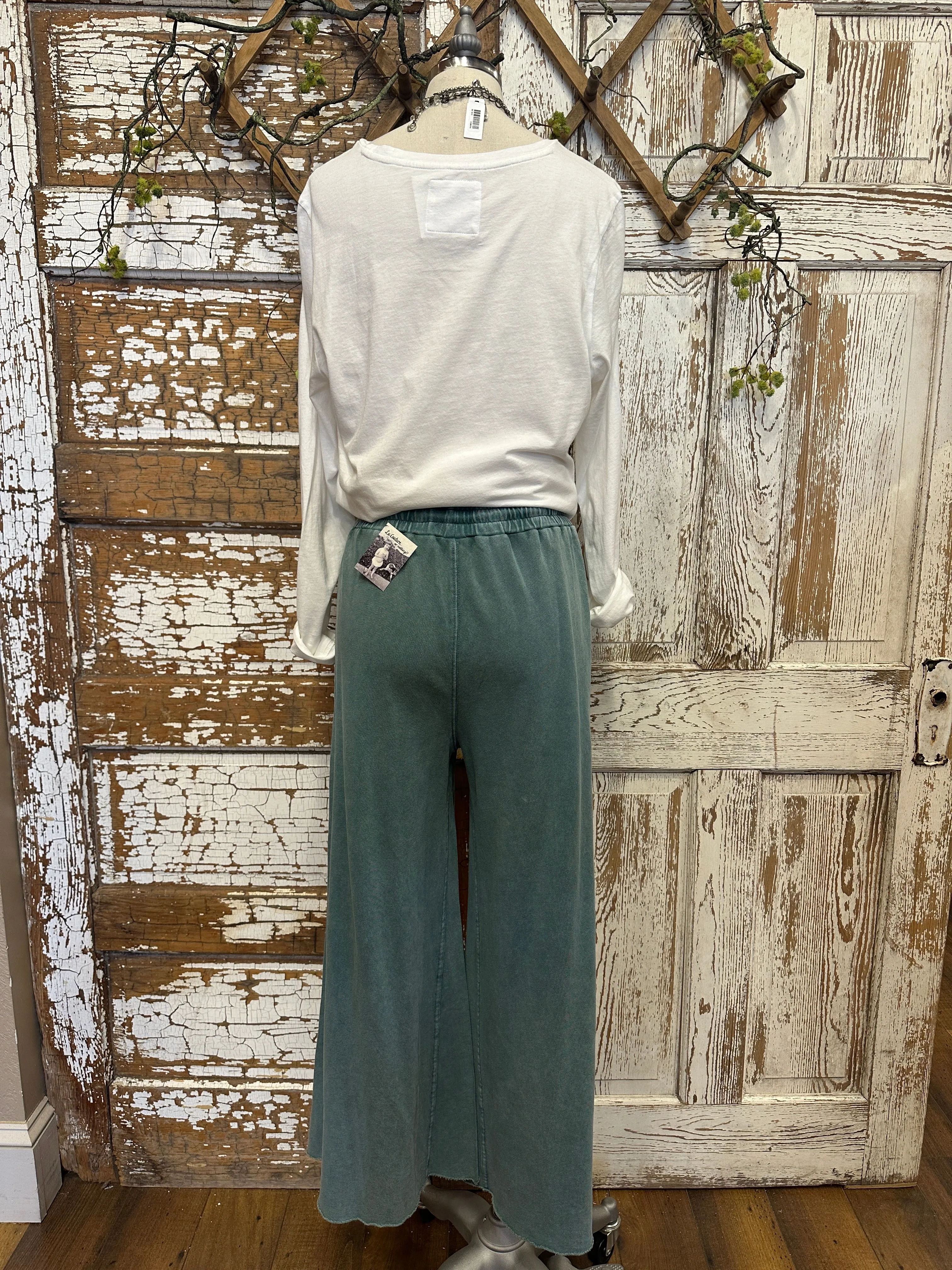 Caribbean Turquoise Lu-Leisure Pants