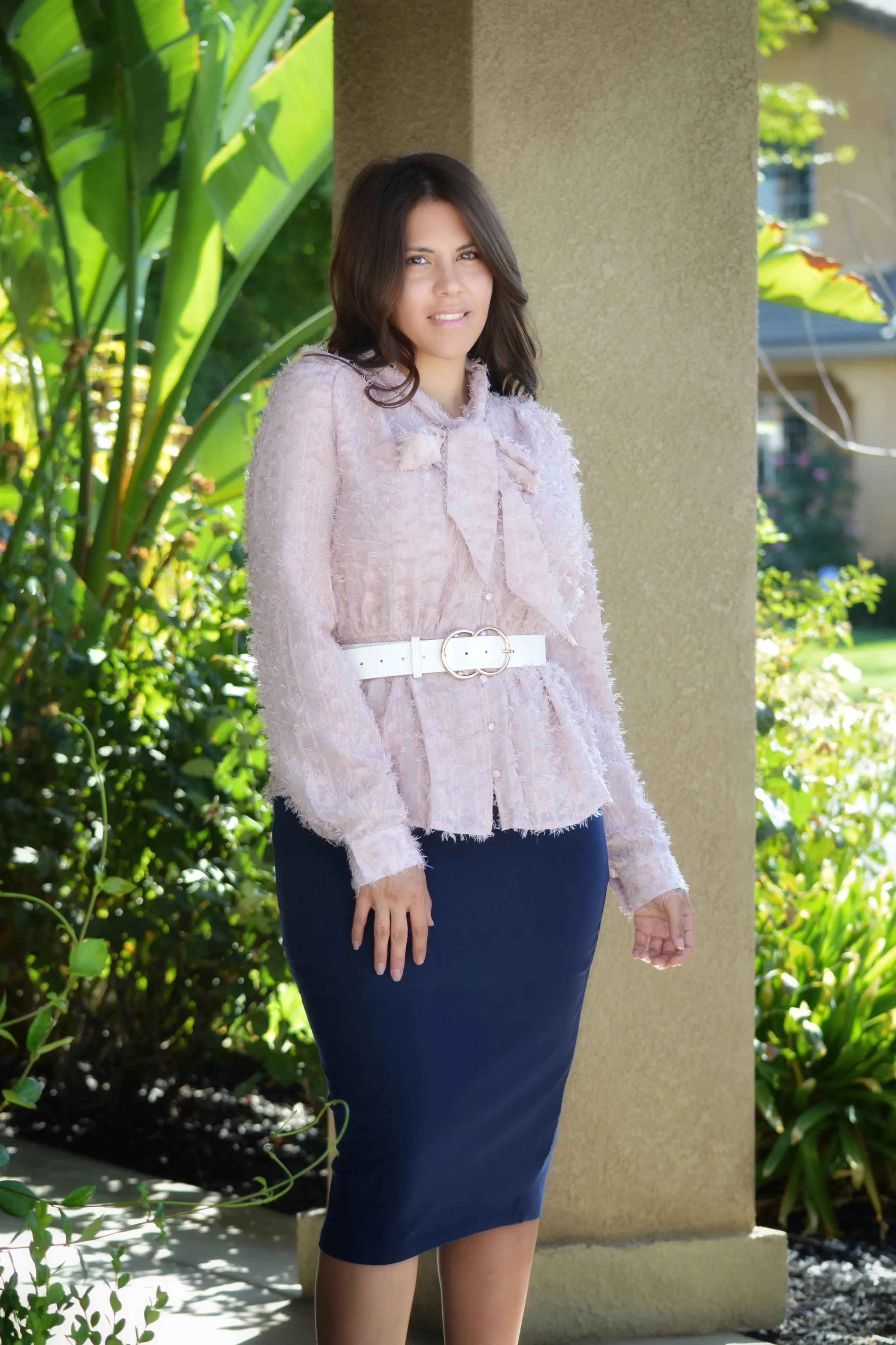 Cecelia Textured Pink Top