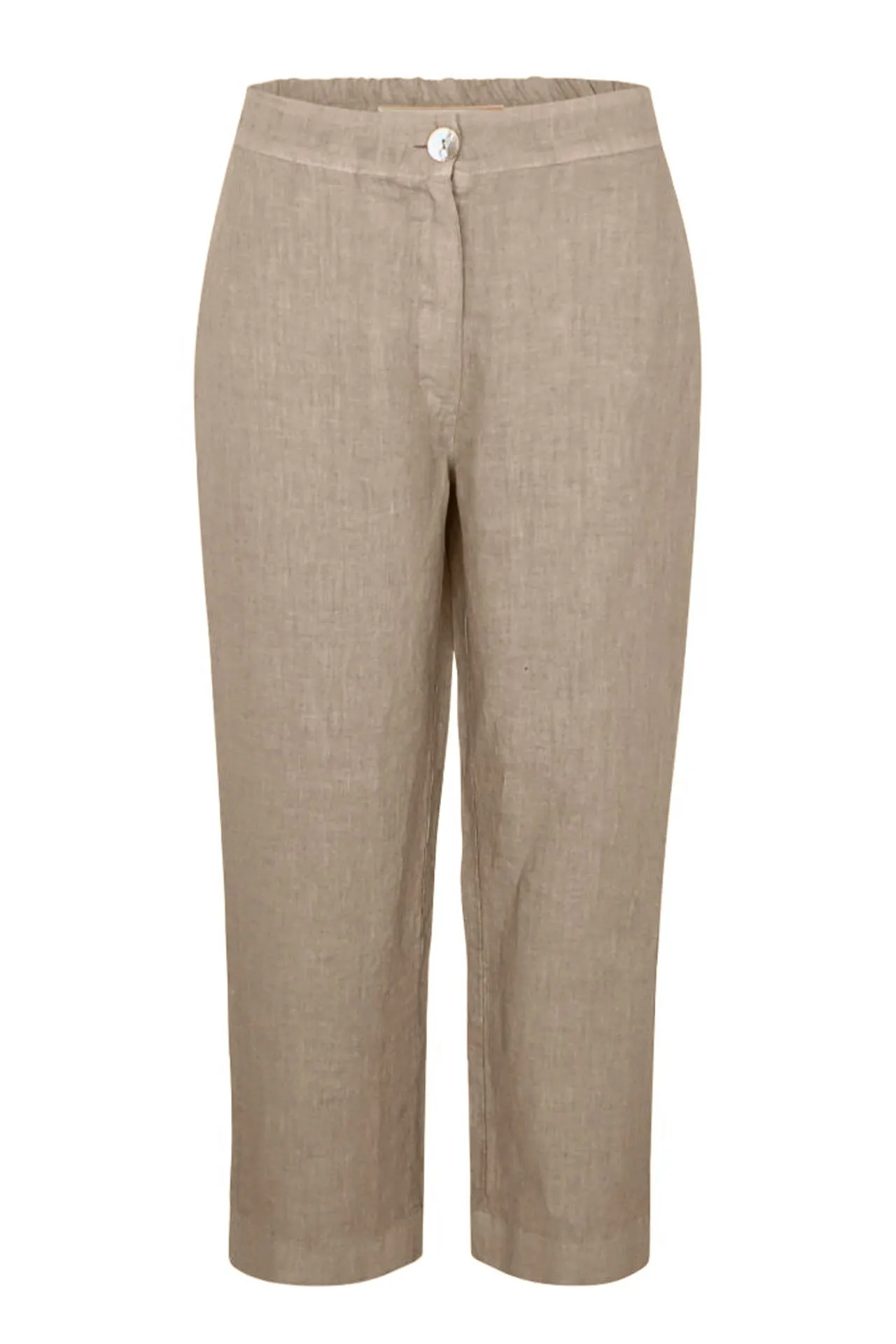 Curve Elasticated Waistband Linen Pants