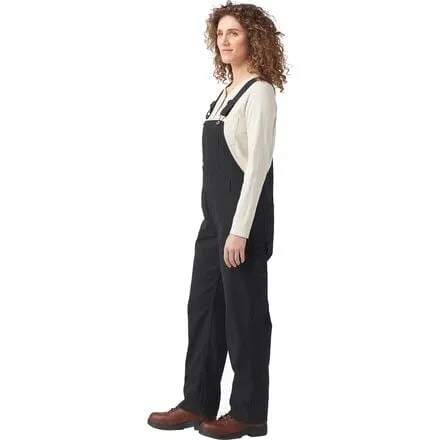 Dickies women's straight jumpsuit with bib, Rinsed Black