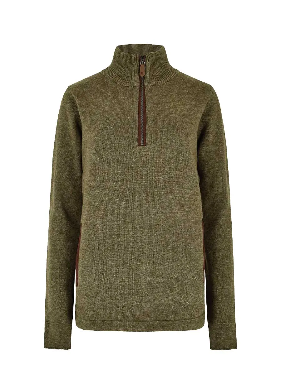 DUBARRY Morrisey Zip Neck Sweater - Women's - Dusky Green