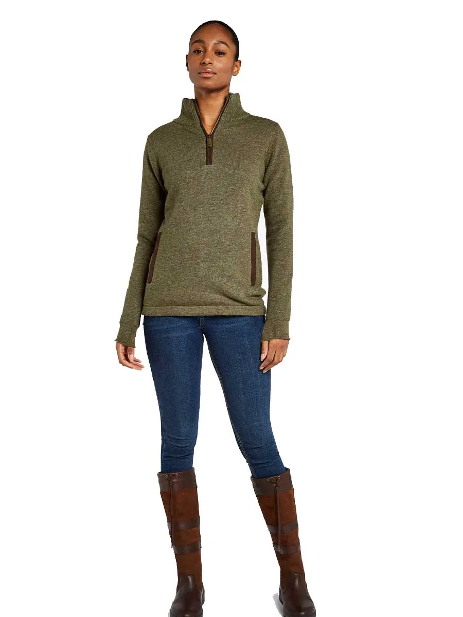 DUBARRY Morrisey Zip Neck Sweater - Women's - Dusky Green