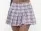 Escante Long Pleated Zipper Side School Girl Skirt Pink Plaid