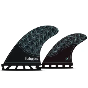 Futures Fins - Rasta HC Quad Fin Set - Black/Teal