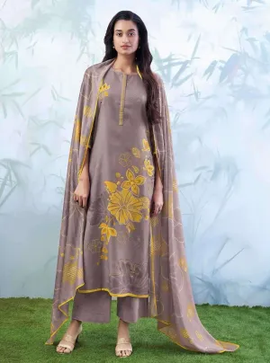 Ganga Woolen Pashmina Printed Unstitched Winter Suit Dress Material