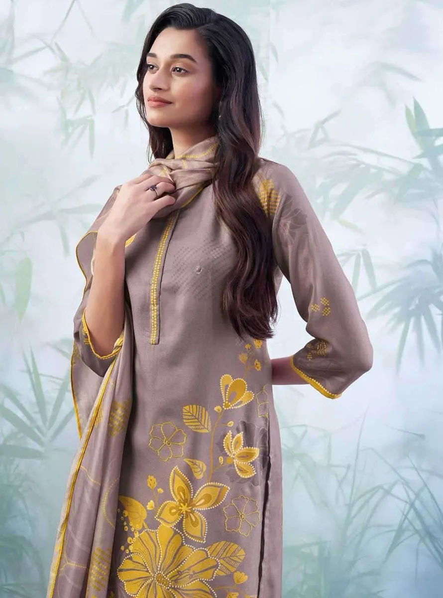 Ganga Woolen Pashmina Printed Unstitched Winter Suit Dress Material