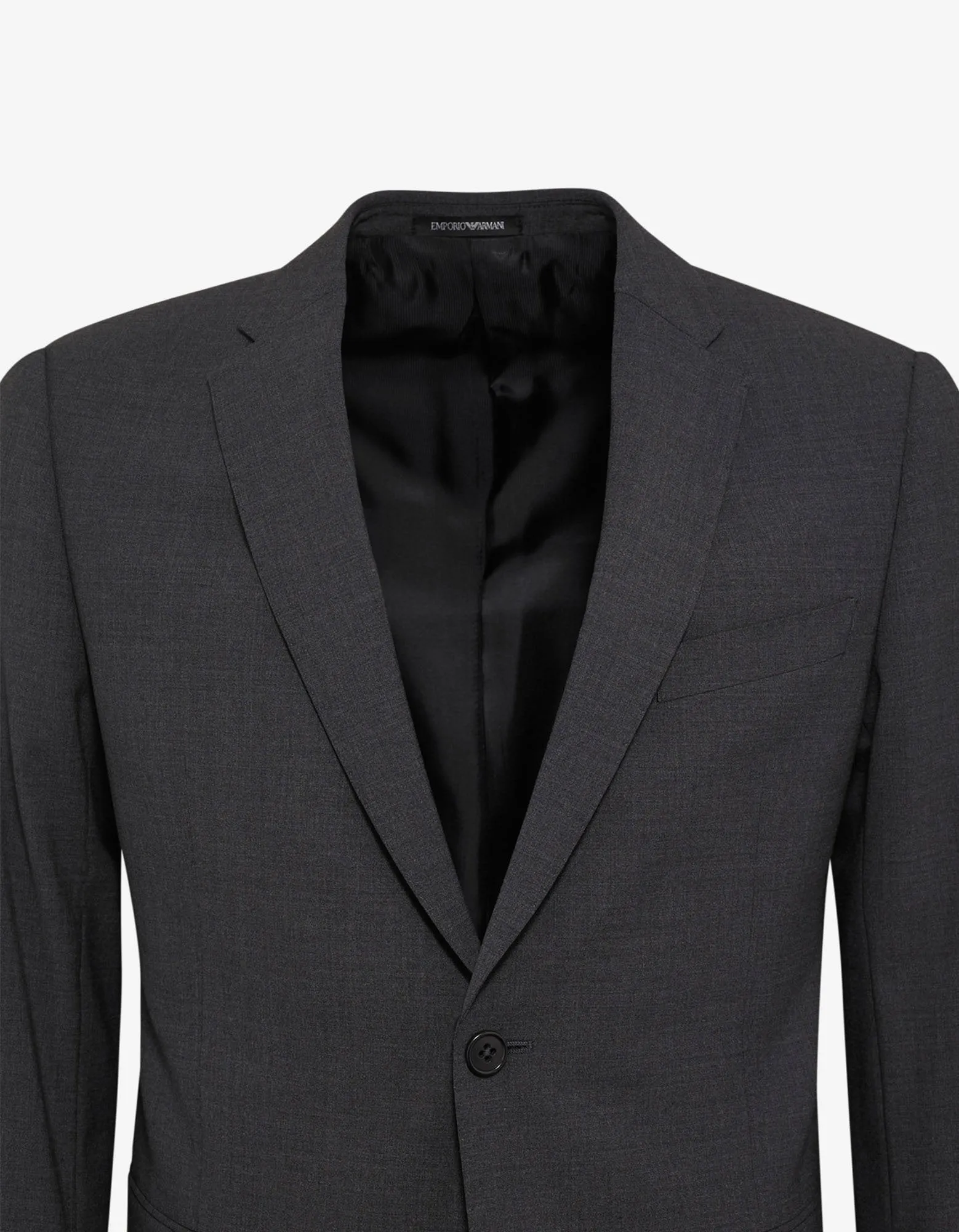 Grey Wool-Blend Two-Button Suit -