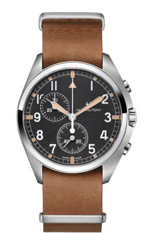 HAMILTON KHAKI AVIATION PILOT PIONEER CHRONO QUARTZ H76522531