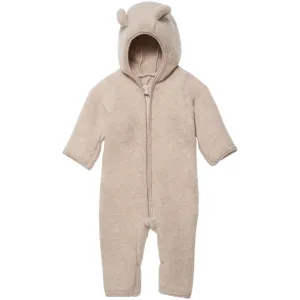 Huttelihut Pram Suit Ears Soft Wool Allie Camel