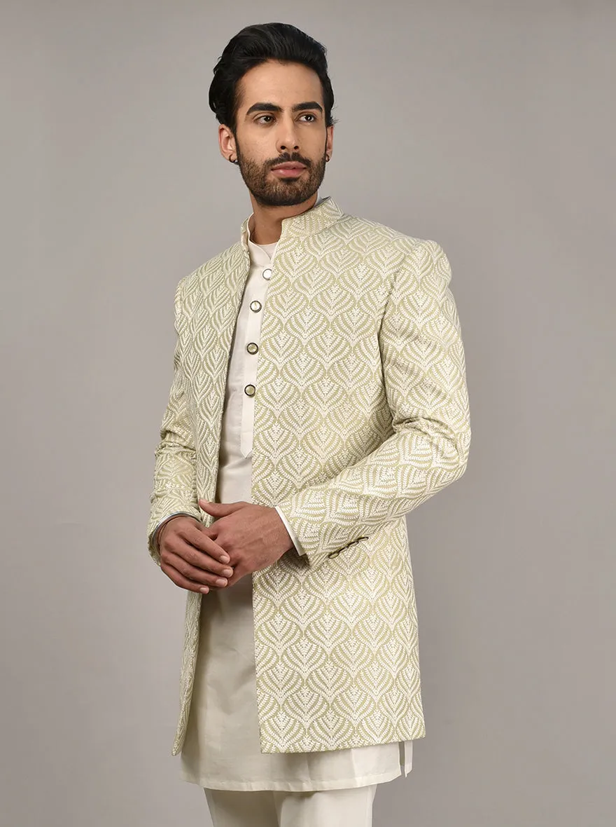 Mehndi Green Jodhpuri Suit | TULA