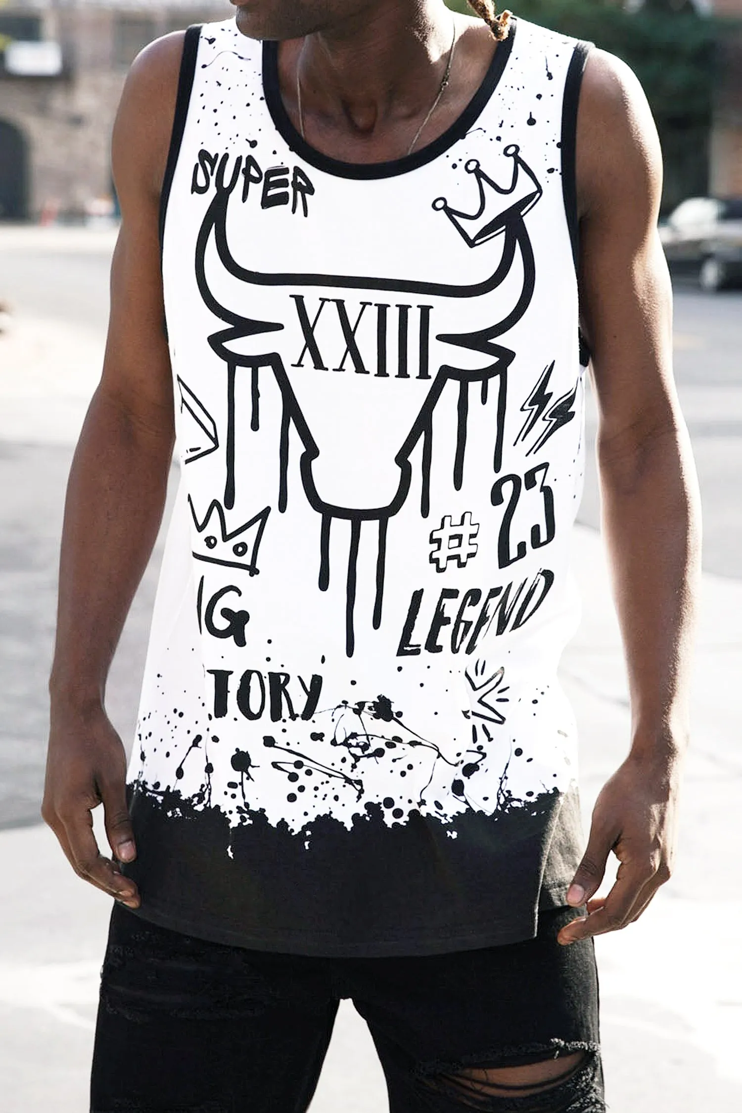 Men's Legend Graffiti Graphic Tank Top