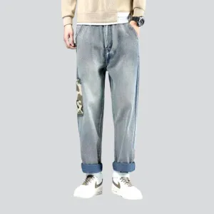 Men's light-wash jeans