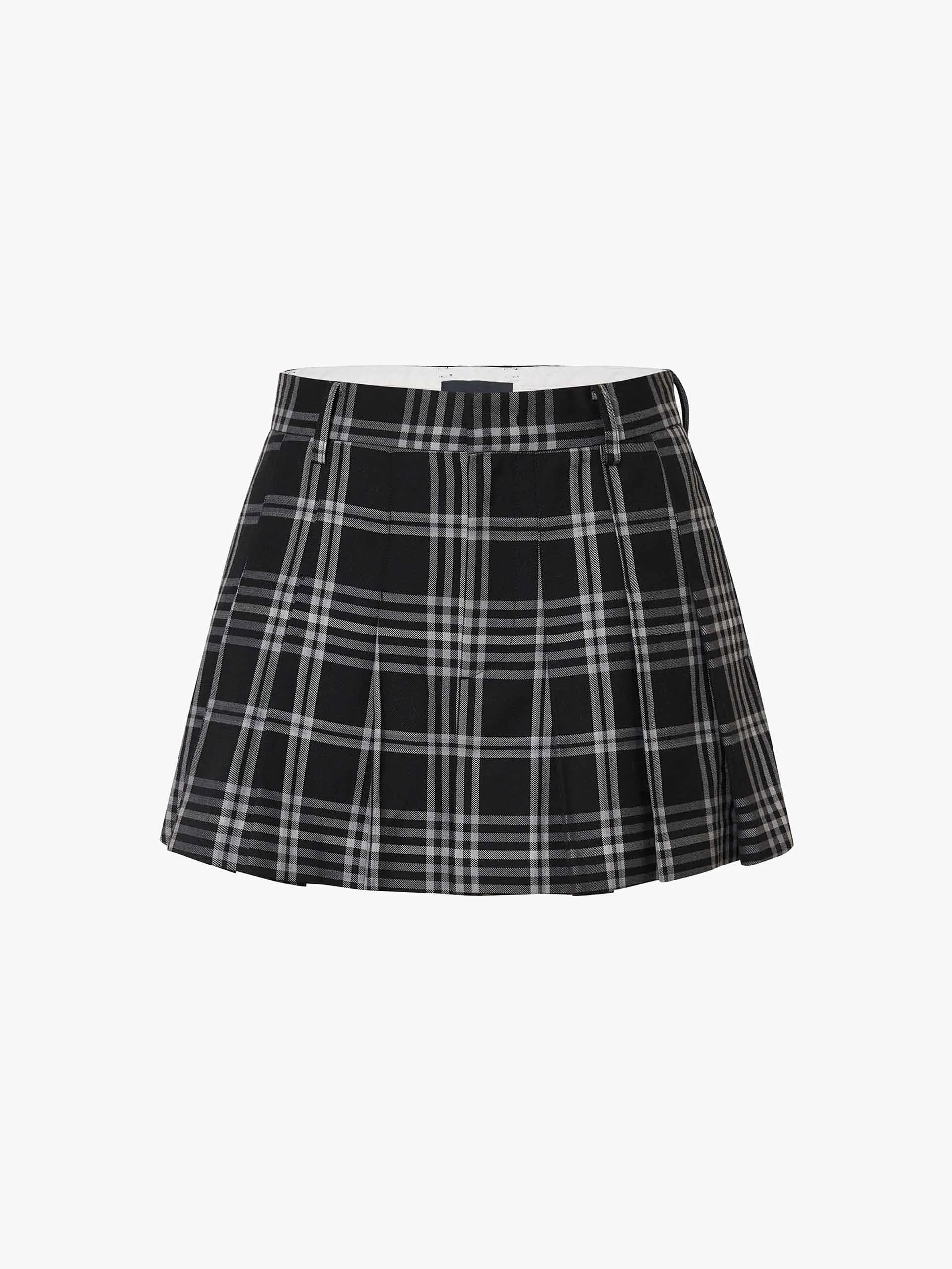 Mini Plaid Pleated Skirt