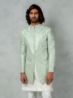 Mint Green Jodhpuri Suit | TULA