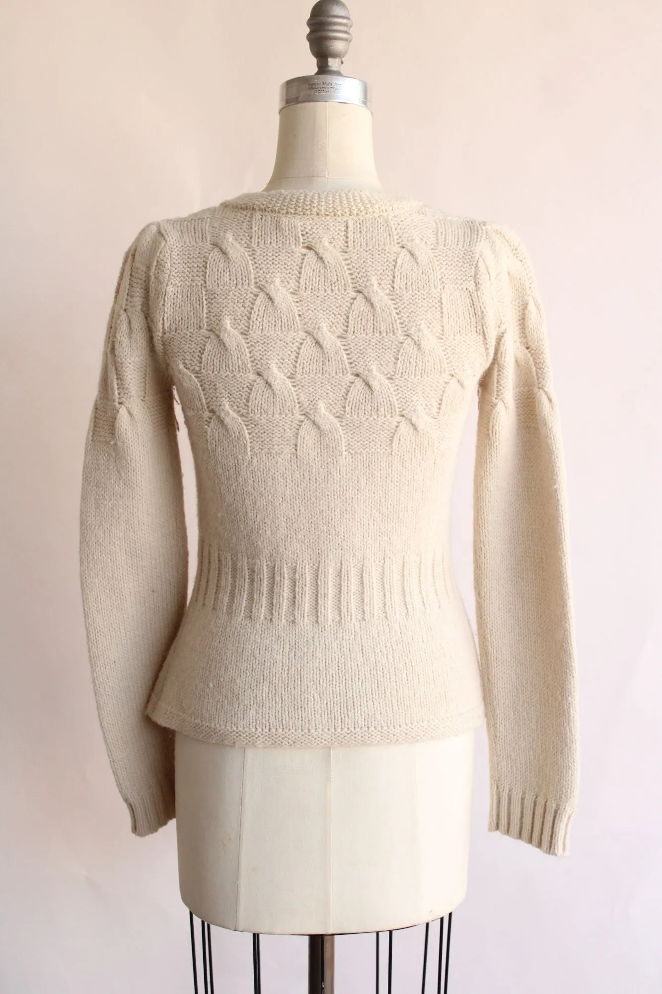 Moth Womens Sweater, Anthropologie Cream Cardigan Size Small, Wool Alpaca Blend