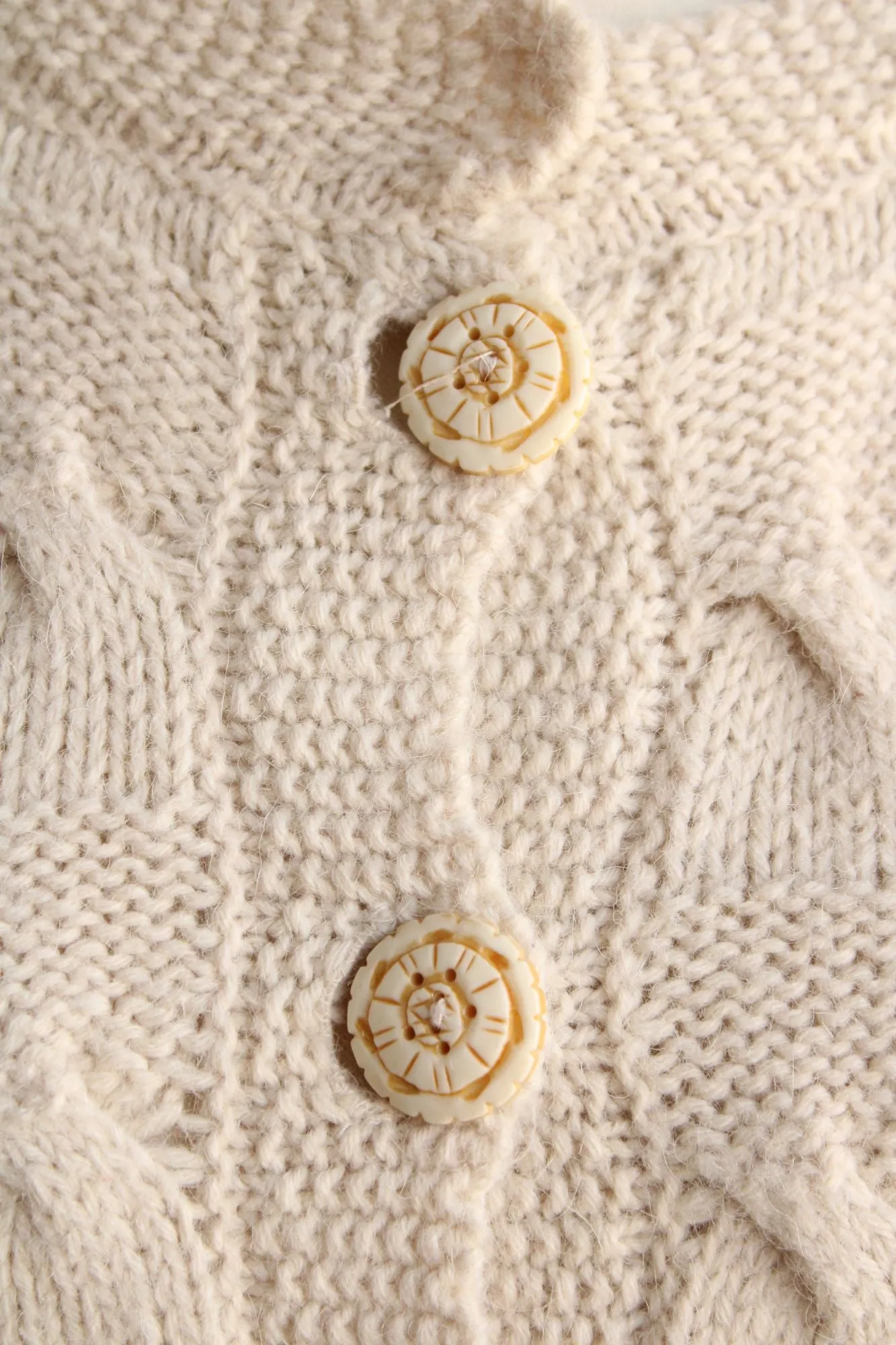 Moth Womens Sweater, Anthropologie Cream Cardigan Size Small, Wool Alpaca Blend