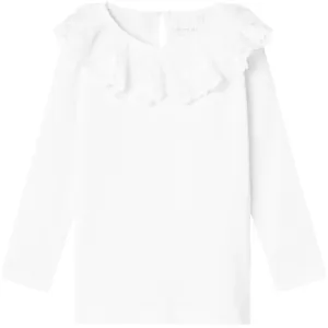 Name It Bright White Rilda Slim Blouse