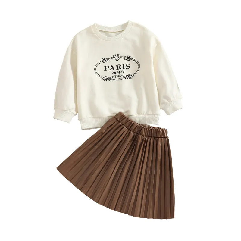 Paris Milano Pleated Skirt Set