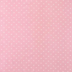 Polka Dot Pink PVC Fabric