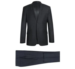 RENOIR Charcoal Two Piece Slim Fit Wool Blend Suit 558-2