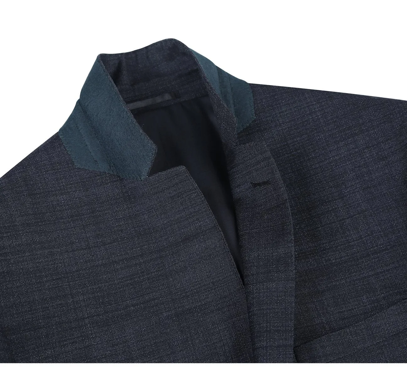 RENOIR Charcoal Two Piece Slim Fit Wool Blend Suit 558-2