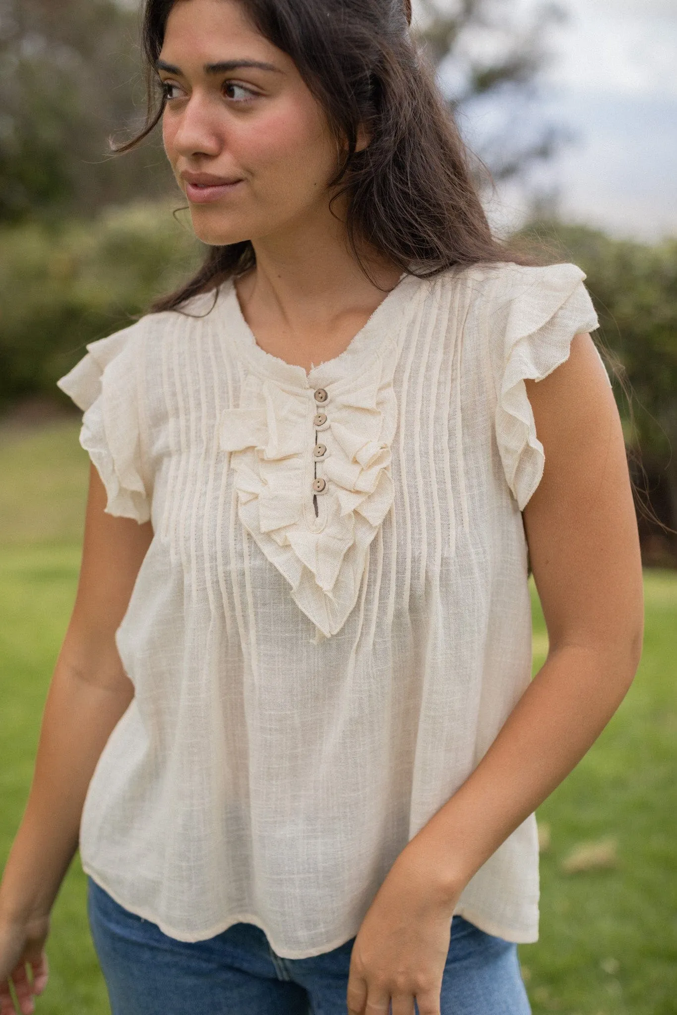 Savannah Blouse - Cream