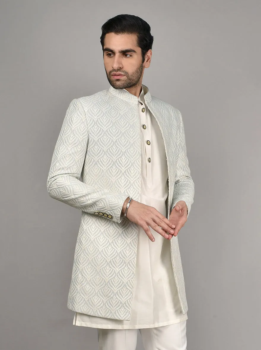 Sea Blue Jodhpuri Suit | TULA