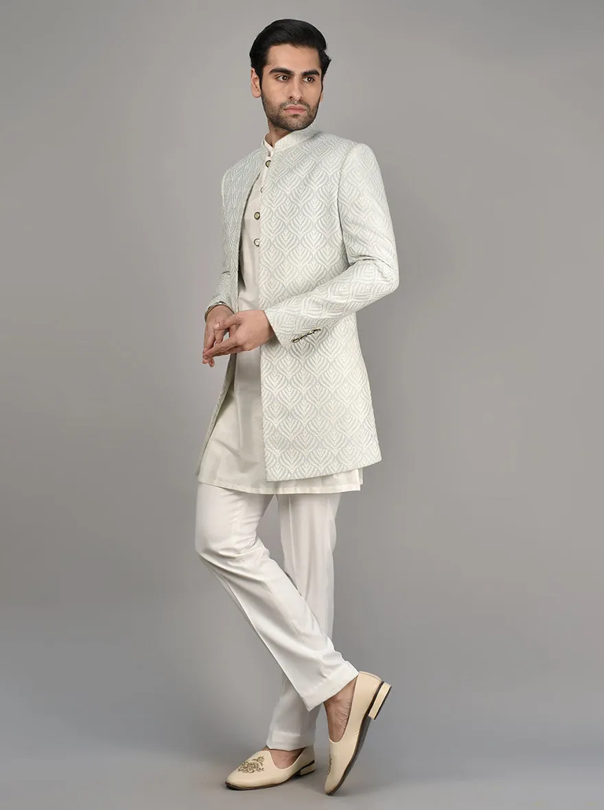 Sea Blue Jodhpuri Suit | TULA