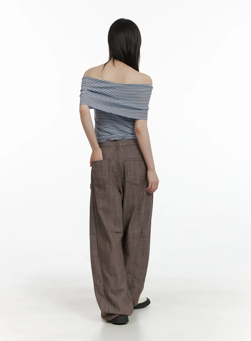 Strap Wide Leg Pants CY428