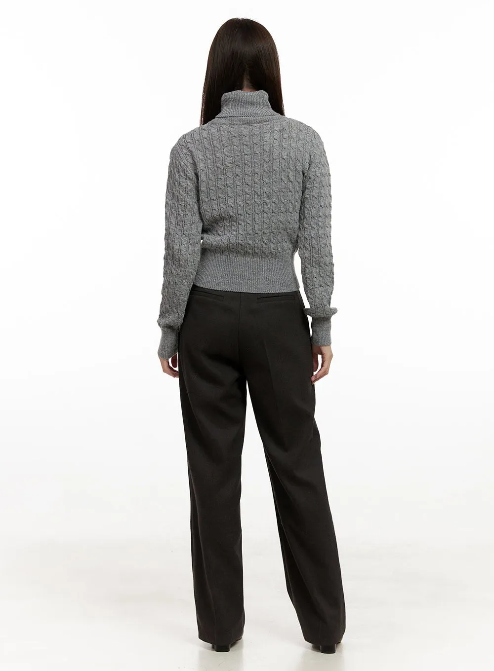 Warm Straight-Fit Slacks ON422