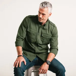 Wright Utility Shirt – Forest Green Easy Cloth